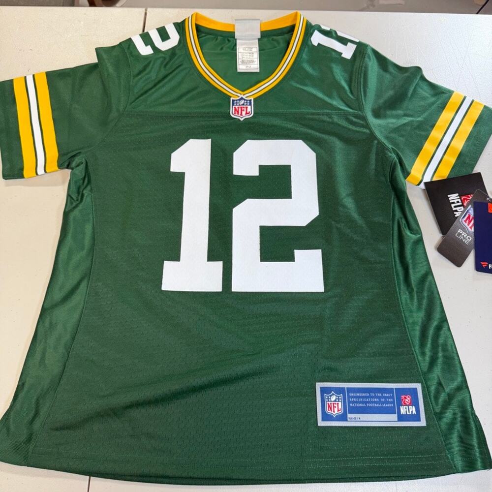 Aaron Rodgers Green Bay Packers NFL Pro Line Women's Jersey Green Small NWT